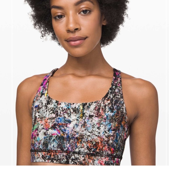 lululemon athletica women’s Energy Bra - Vitalize Multi - Picture 3 of 7